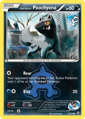 Team Aqua's Poochyena 16 $1.78