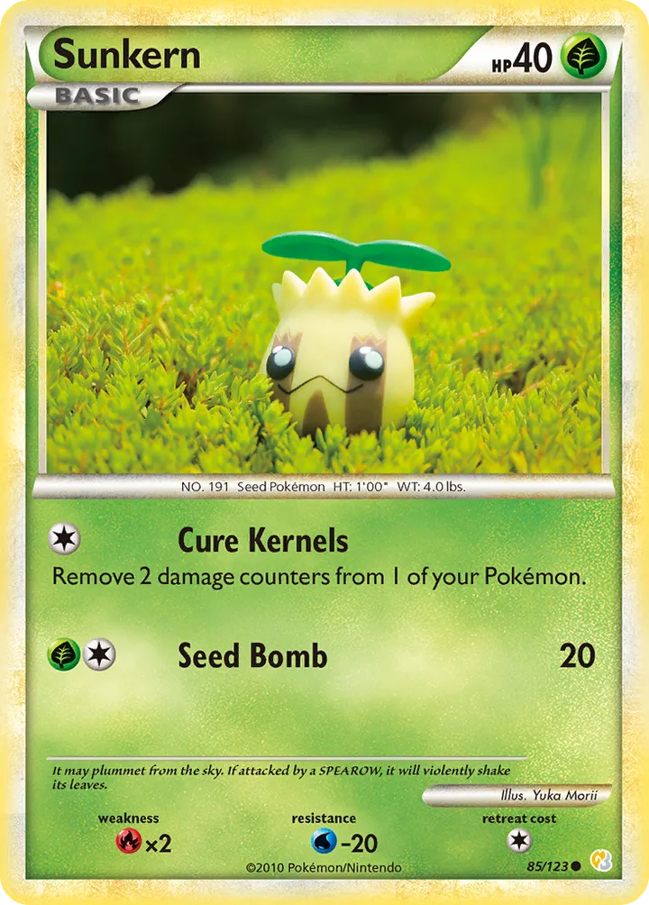 Front of Sunkern 85, HeartGold & SoulSilver English
