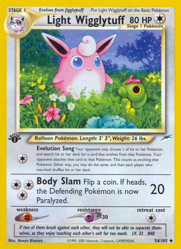 Neo Destiny 英語版 Light Wigglytuff 54 カード表面