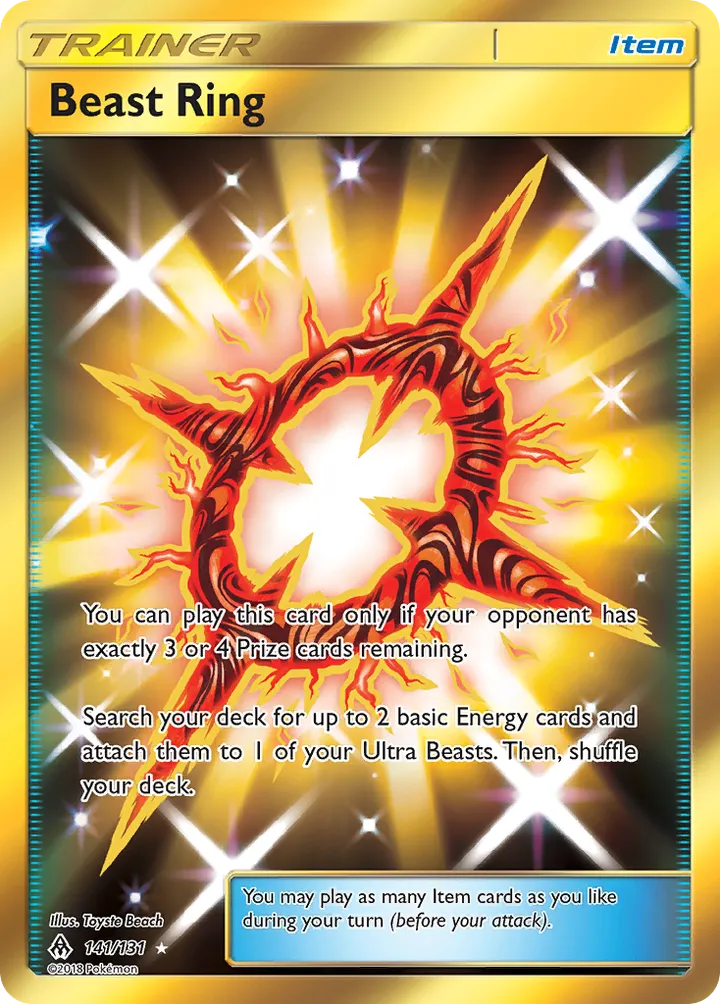 Sun & Moon—Forbidden Light 英語版 Beast Ring 141 カード表面