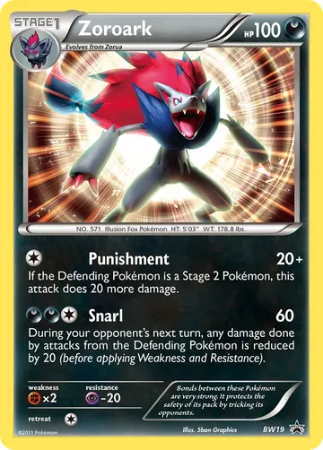 Zoroark BW19 $39.29