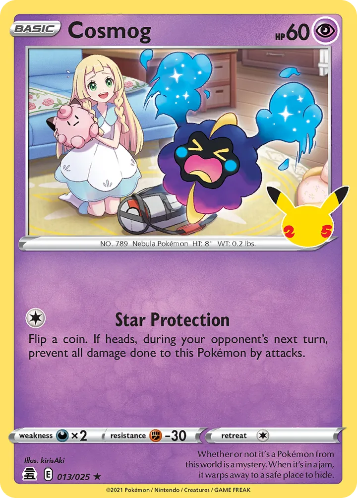 Celebrations 英語版 Cosmog 13 カード表面