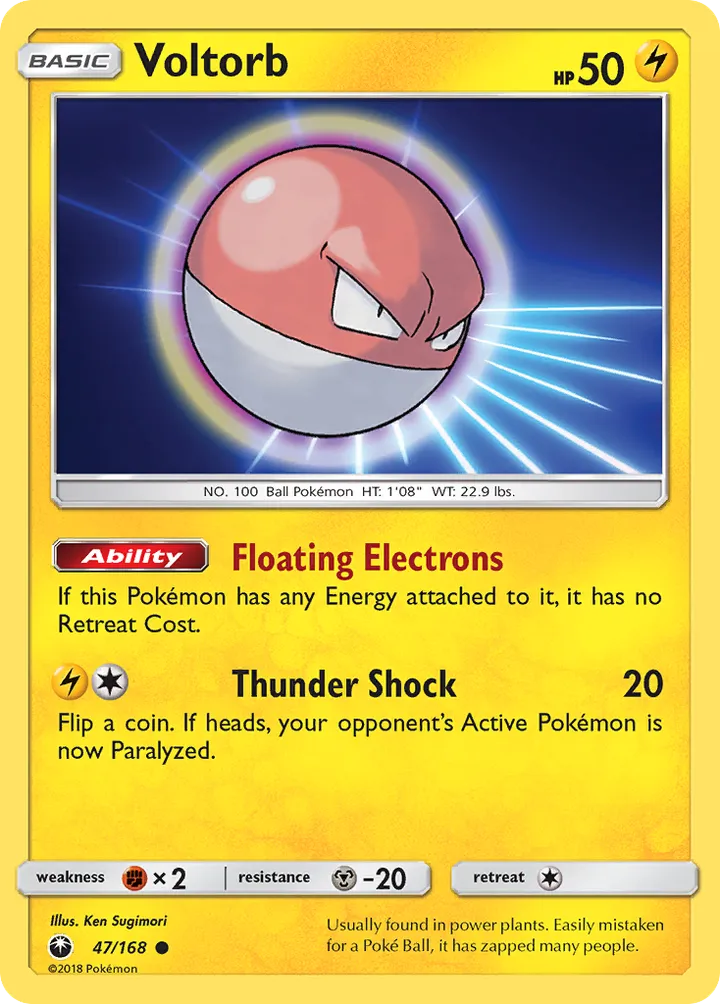 Sun & Moon—Celestial Storm 영어판 Voltorb 47 카드 앞면