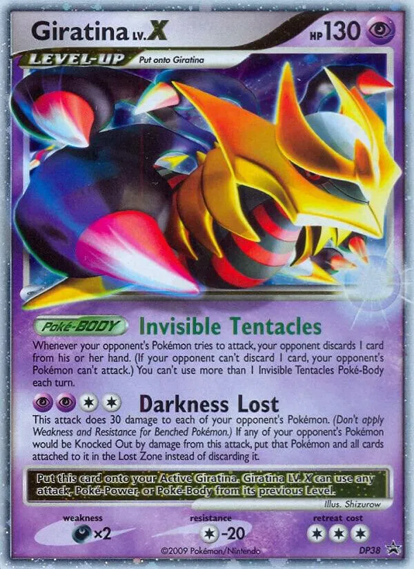 DP Black Star Promos 英語版 Giratina LV.X DP38 カード表面