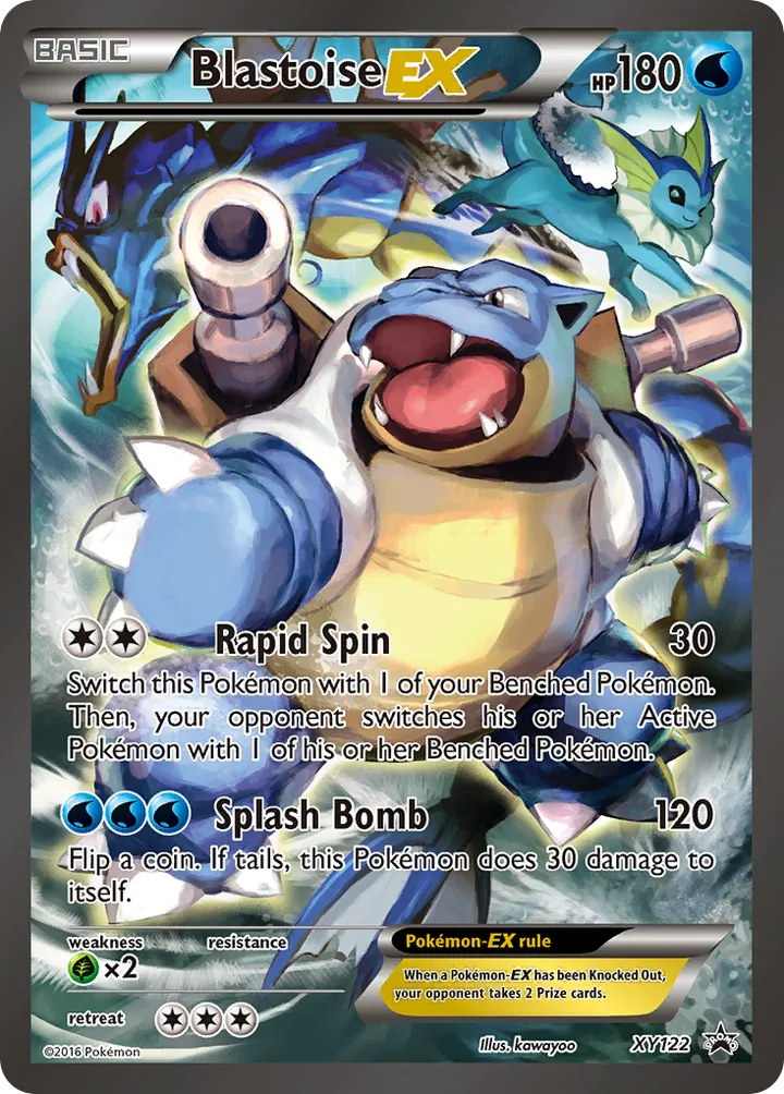 XY Black Star Promos 英語版 Blastoise-EX XY122 カード表面