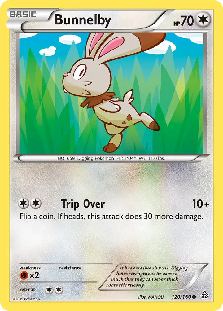 XY—Primal Clash 英語版 Bunnelby 120 カード表面