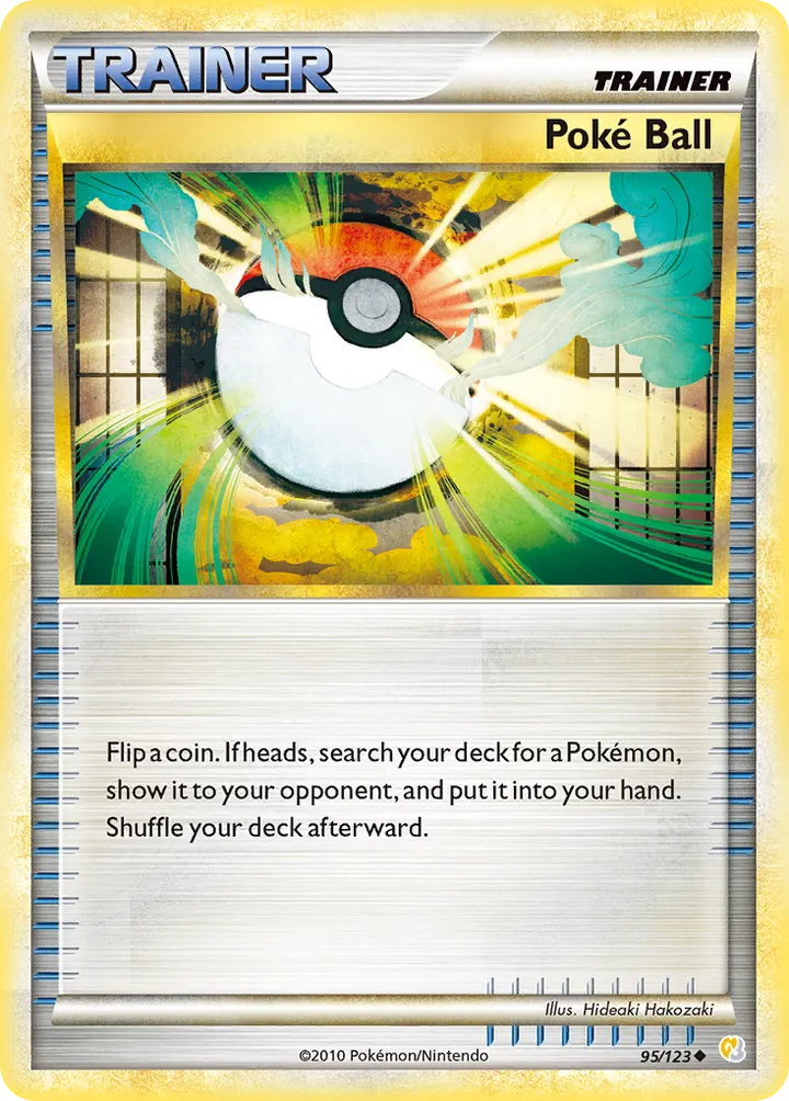 HeartGold & SoulSilver 영어판 Poké Ball 95 카드 앞면