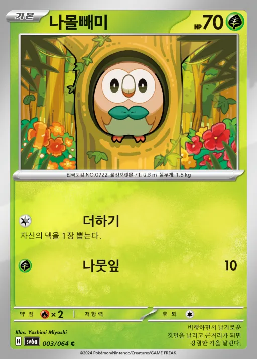 Front of 나몰빼미 3, 나이트원더러 Korean
