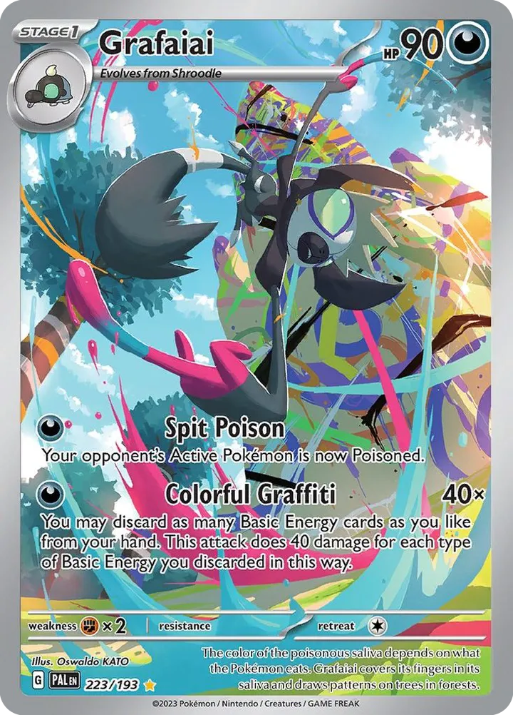 Scarlet & Violet—Paldea Evolved 英語版 Grafaiai 223 カード表面