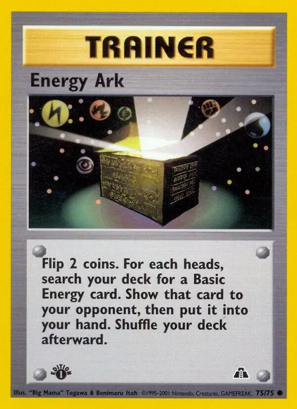 Neo Discovery 英語版 Energy Ark 75 カード表面