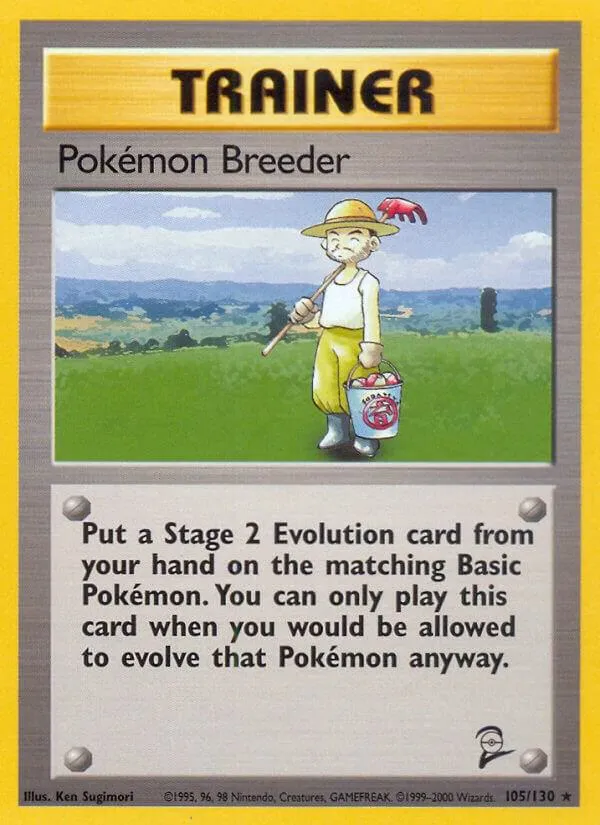 Base Set 2 英語版 Pokémon Breeder 105 カード表面