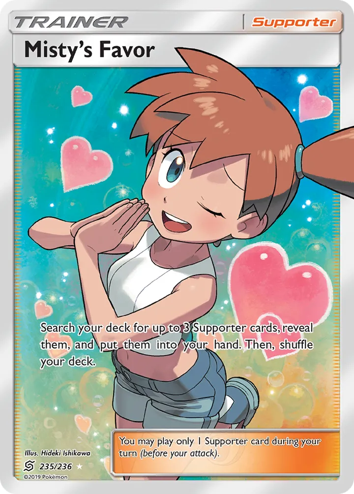 Sun & Moon—Unified Minds 英語版 Misty's Favor 235 カード表面