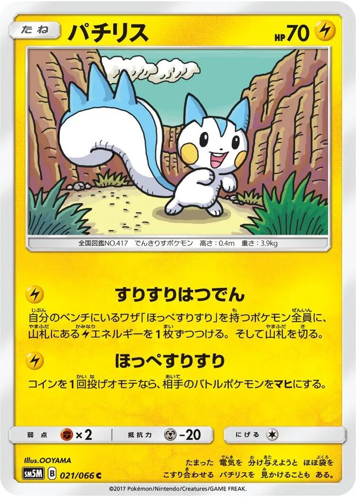 Front of Pachirisu 21, ウルトラムーン Japanese