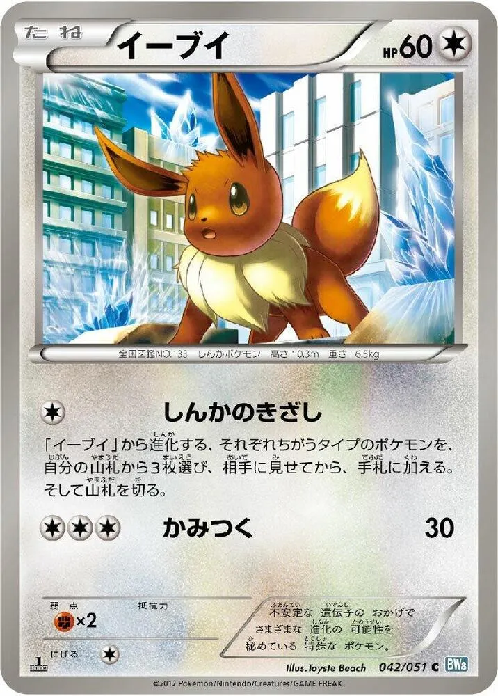 Front of Eevee 42, ライデンナックル Japanese