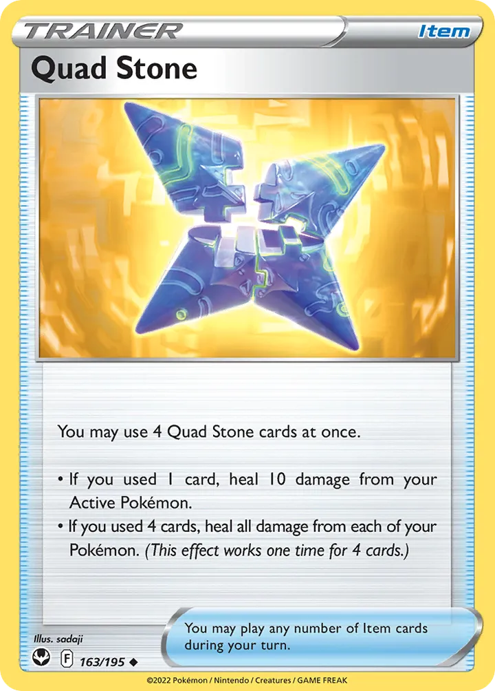 Sword & Shield—Silver Tempest 영어판 Quad Stone 163 카드 앞면