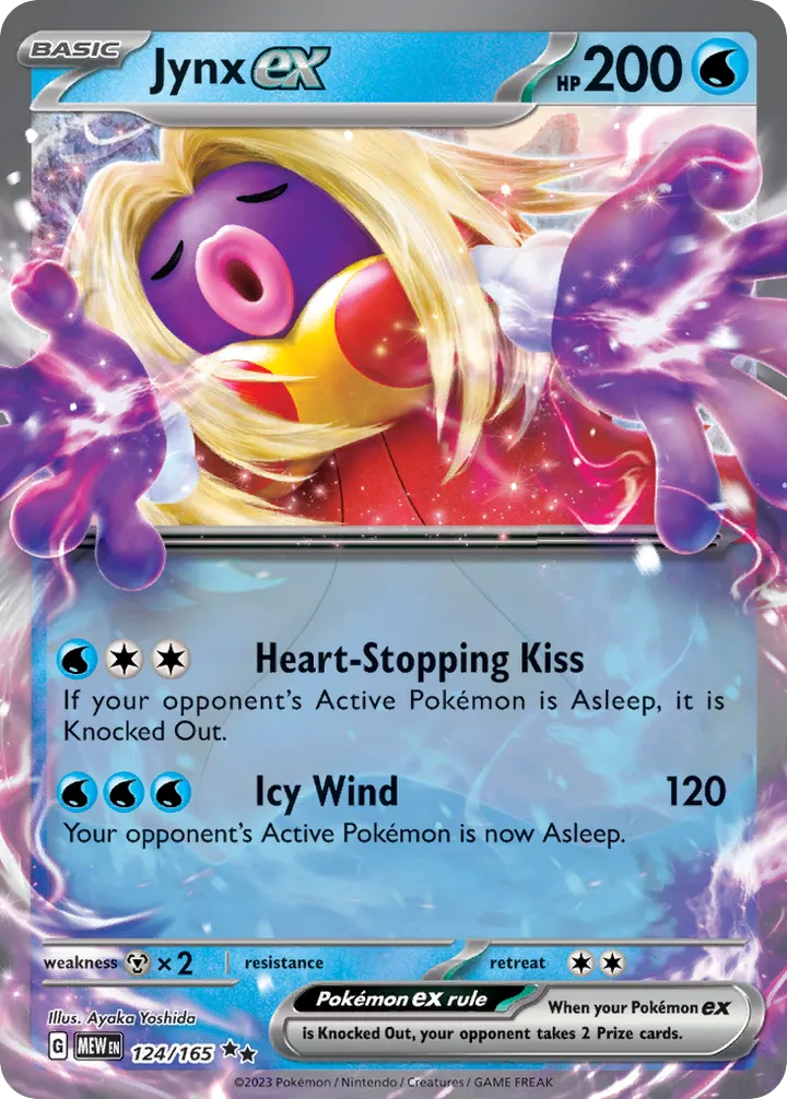 Scarlet & Violet—151 영어판 Jynx ex 124 카드 앞면