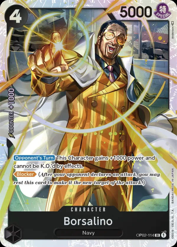 Paramount War 英語版 Borsalino OP02-114 カード表面