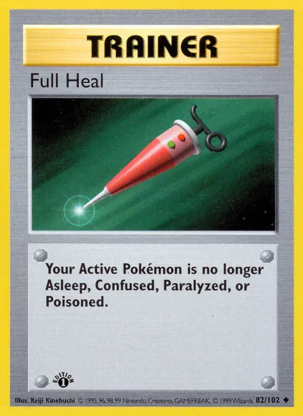 Base Set 英語版 Full Heal 82 カード表面