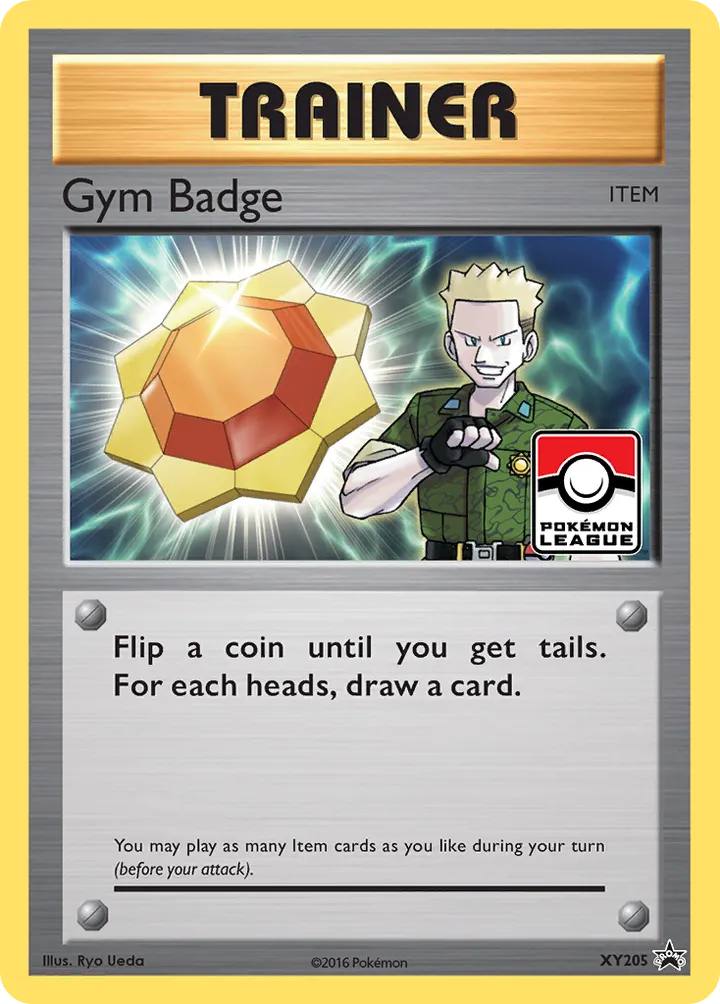 XY Black Star Promos 영어판 Gym Badge XY205 카드 앞면