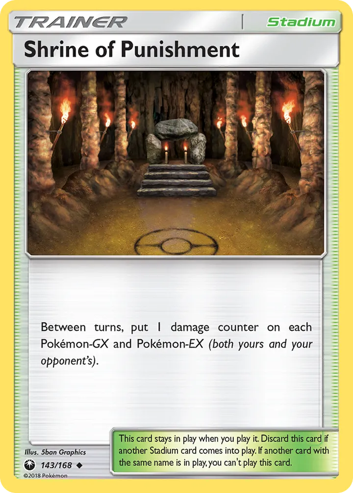 Sun & Moon—Celestial Storm 英語版 Shrine of Punishment 143 カード表面