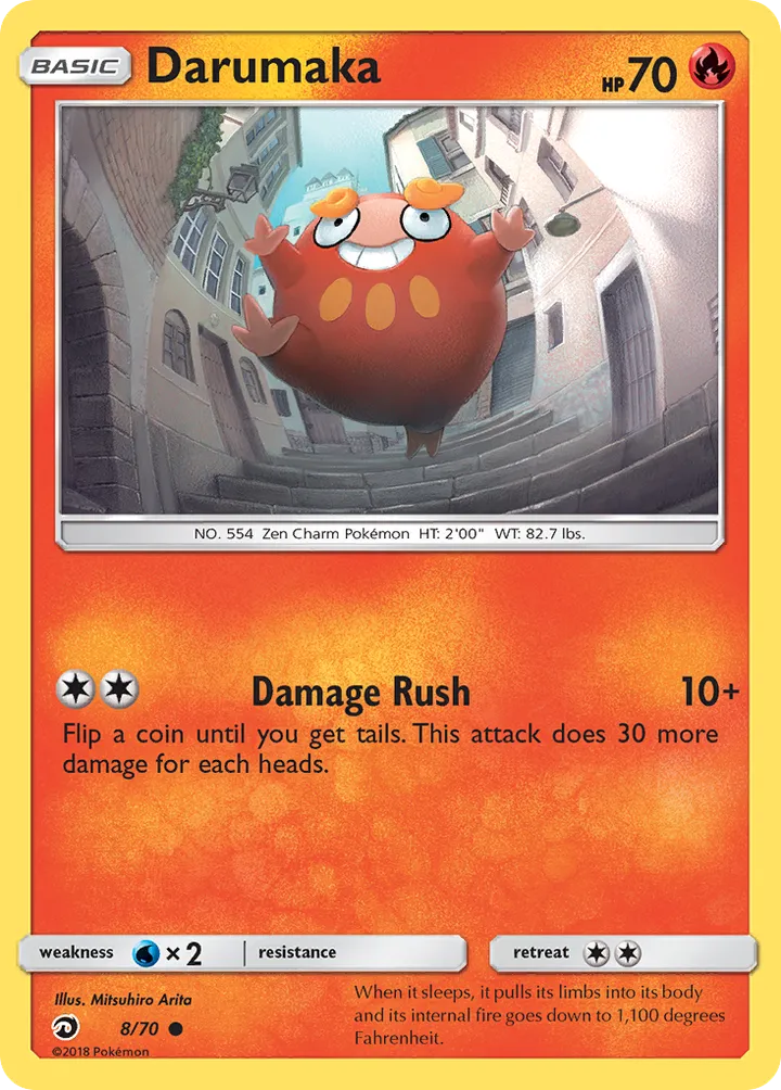 Dragon Majesty 영어판 Darumaka 8 카드 앞면