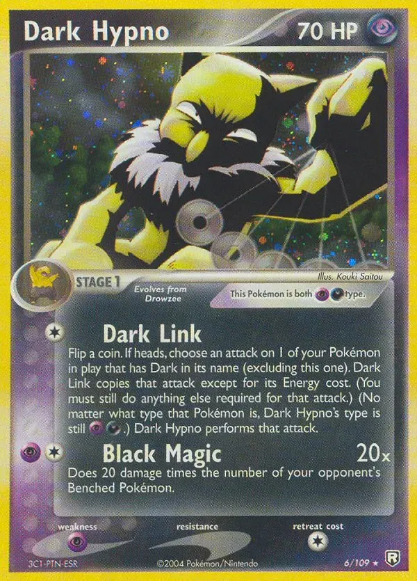 EX Team Rocket Returns 영어판 Dark Hypno 6 카드 앞면