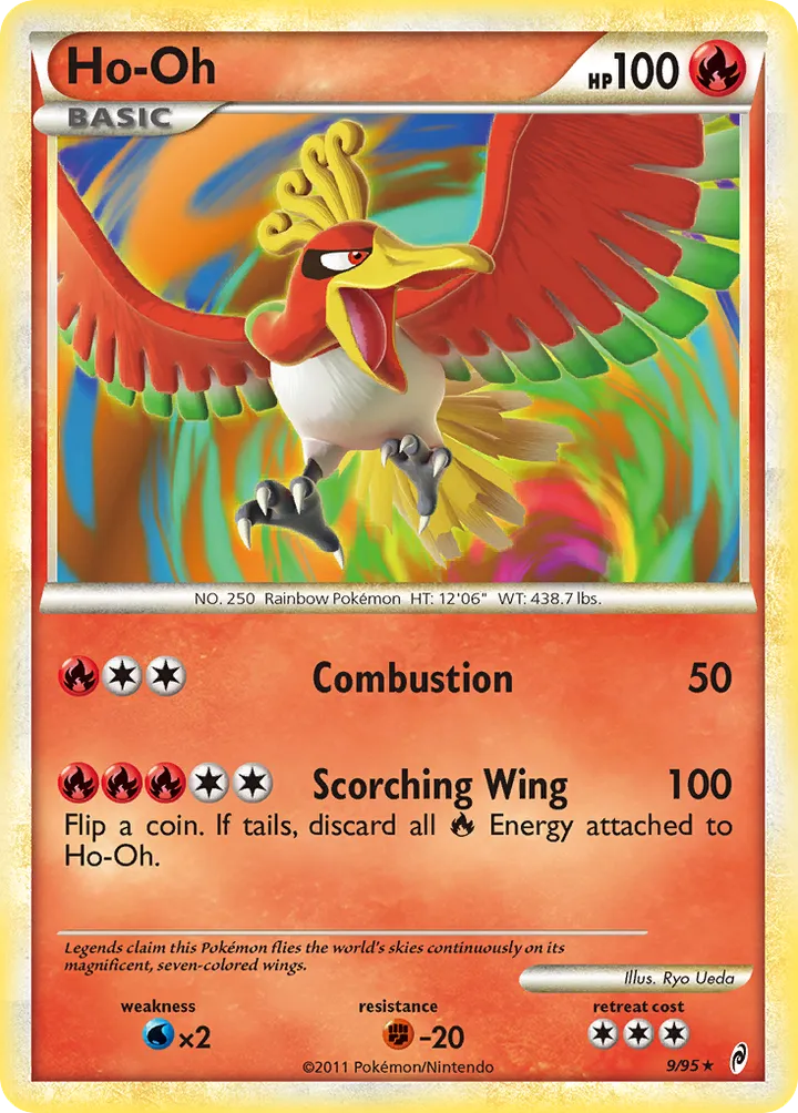 Pokémon TCG: Call of Legends 英語版 Ho-Oh 9 カード表面