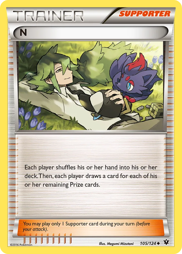 XY—Fates Collide 영어판 N 105 카드 앞면