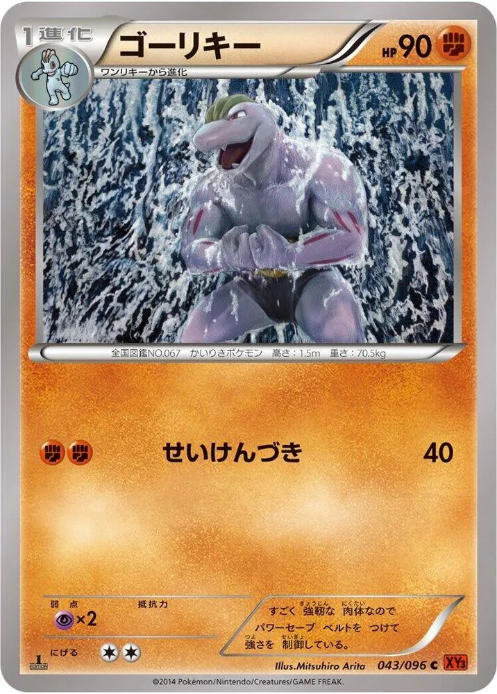 Front of Machoke 43, ライジングフィスト Japanese