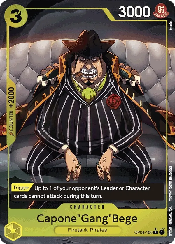 Kingdoms of Intrigue 영어판 Capone"Gang"Bege OP04-100 · 패럴렐 5 카드 앞면