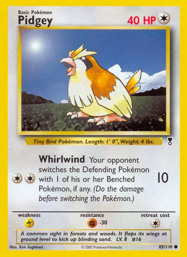 Legendary Collection 영어판 Pidgey 85 카드 앞면