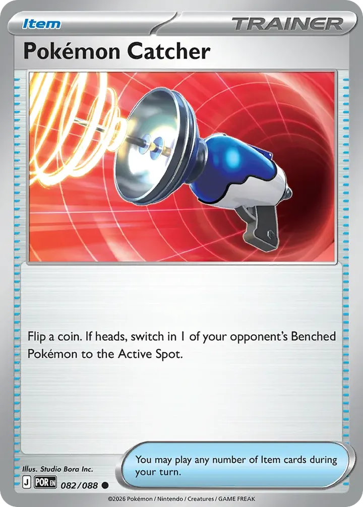 Mega Evolution—Perfect Order 영어판 Pokemon Catcher 82 카드 앞면