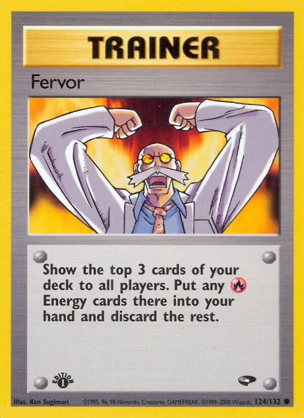 Gym Challenge 英語版 Fervor 124 カード表面