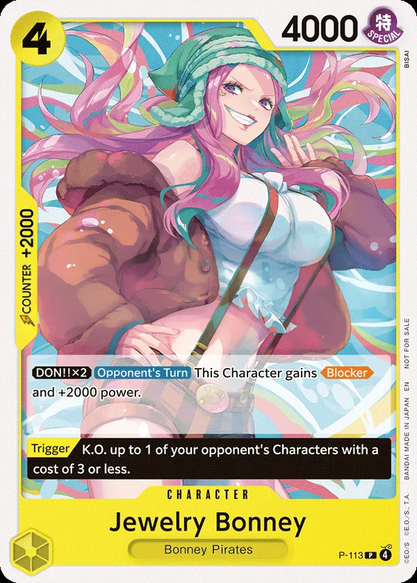 Promotion Cards 英語版 Jewelry Bonney P-113 カード表面
