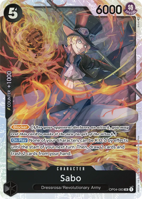 Kingdoms of Intrigue 英語版 Sabo OP04-083 カード表面