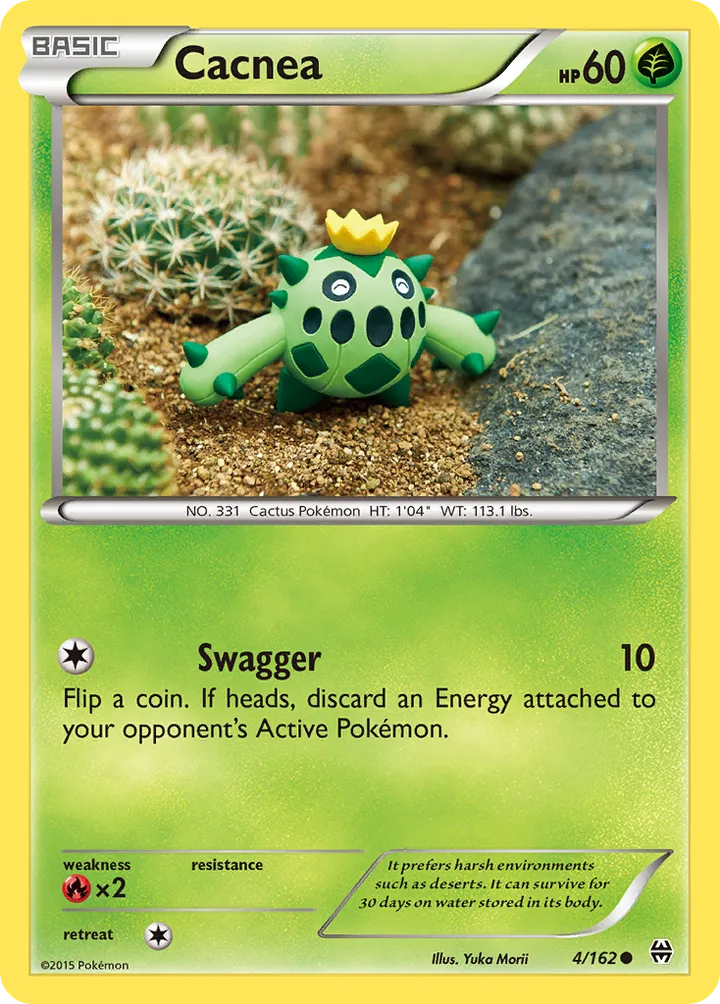 XY—BREAKthrough 英語版 Cacnea 4 カード表面