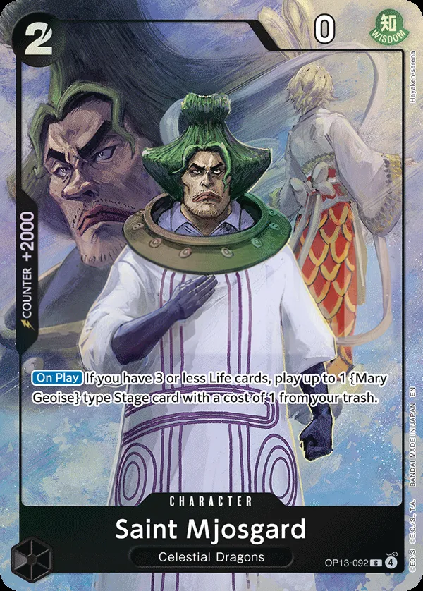 Carrying on His Will 英語版 Saint Mjosgard OP13-092 · パラレル カード表面
