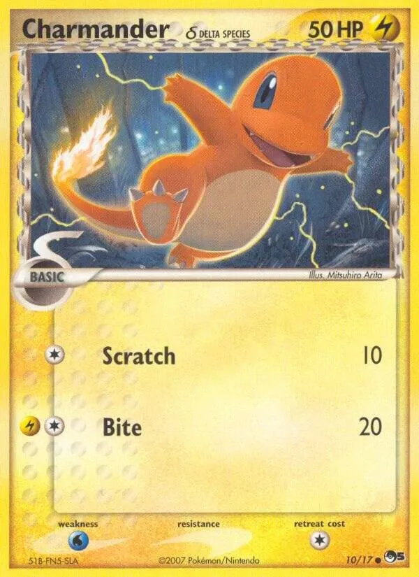 POP Series 5 英語版 Charmander δ 10 カード表面