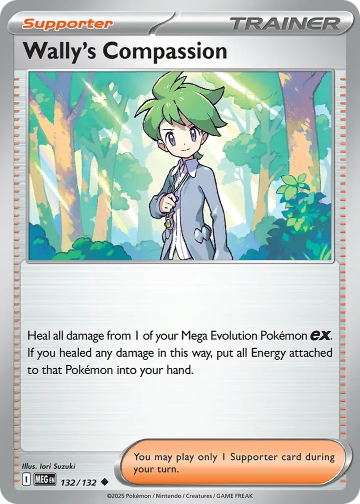 Mega Evolution 영어판 Wally's Compassion 132 카드 앞면