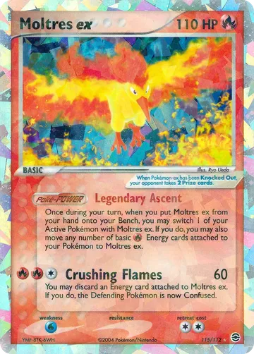 Moltres ex 115 $180.00