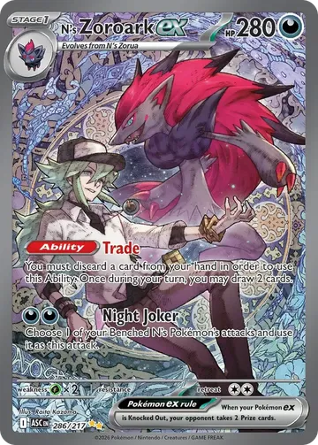 N's Zoroark ex 286 $117.21