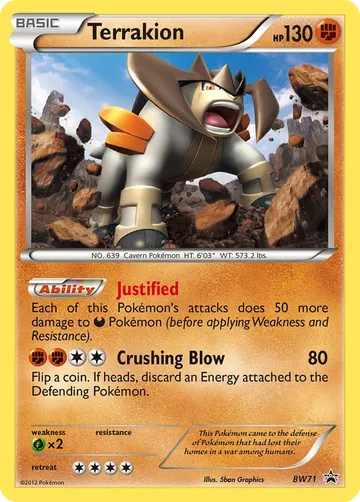 Terrakion BW71 $3.23