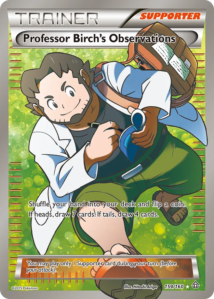 XY—Primal Clash 英語版 Professor Birch's Observations 159 カード表面