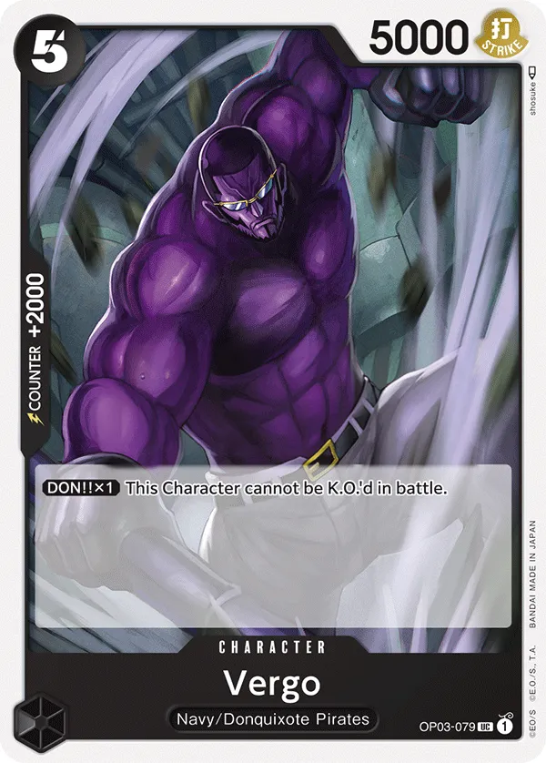 Pillars of Strength 영어판 Vergo OP03-079 카드 앞면