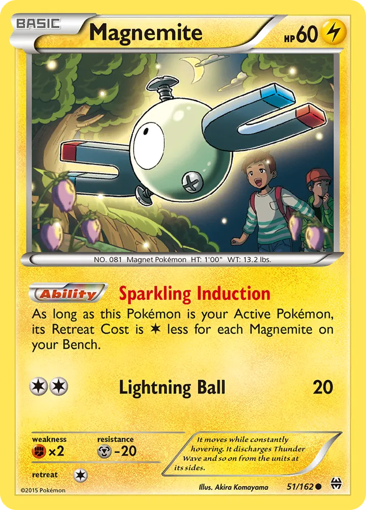 XY—BREAKthrough 英語版 Magnemite 51 カード表面