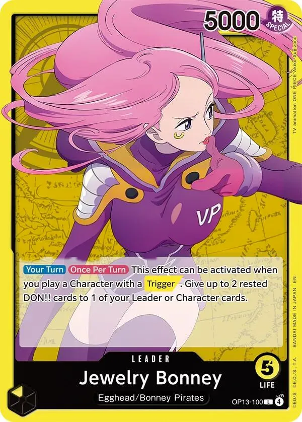 Carrying on His Will 英語版 Jewelry Bonney OP13-100 カード表面
