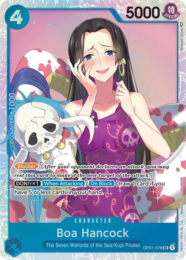 Romance Dawn 영어판 Boa Hancock OP01-078 카드 앞면