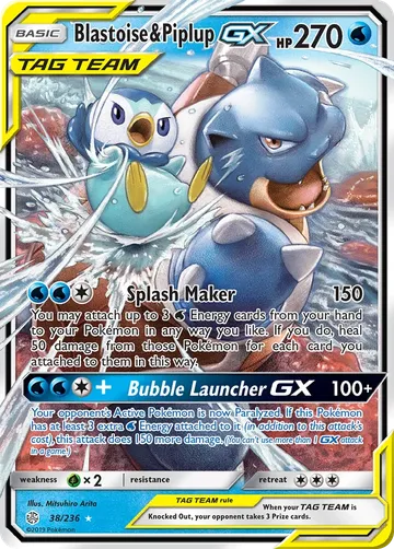 Blastoise & Piplup GX 38 ₩113,471