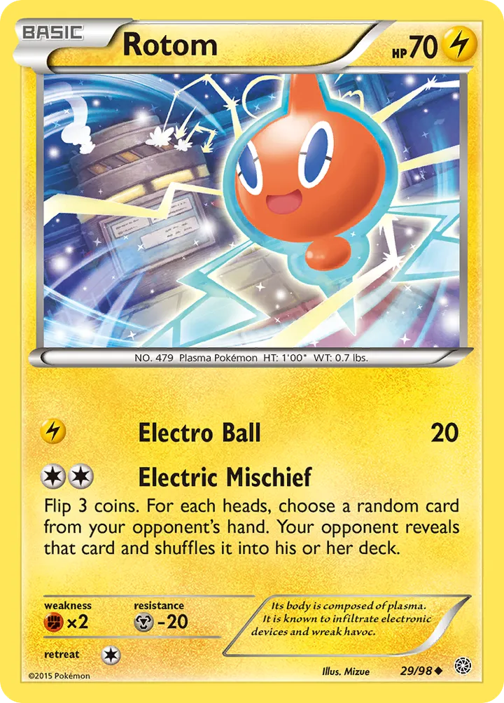 Front of Rotom 29, XY—Ancient Origins English