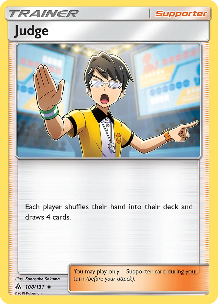 Sun & Moon—Forbidden Light 영어판 Judge 108 카드 앞면